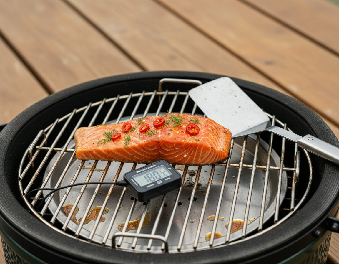 Sappige Zalm van de Kamado: Een Eenvoudig Recept voor Genieters